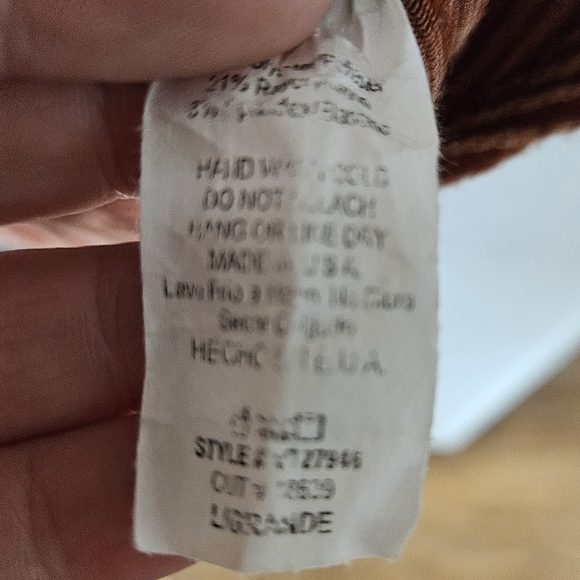 Vanilla Bay women's large rust orange long sleeve tunic - Picture 8 of 8